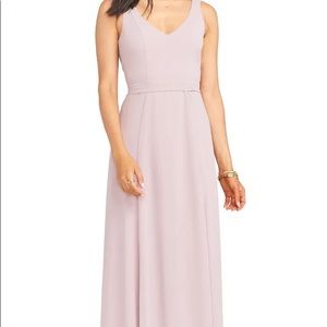 Show Me Your Mumu Jen Maxi Gown Dusty Blush Small
